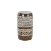 mesa auxiliar de madera marron y blanco