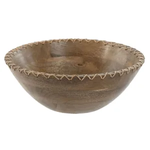 Ensaladera de Madera de Mango y Ratán
