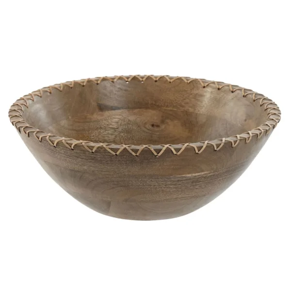 Ensaladera de Madera de Mango y Ratán