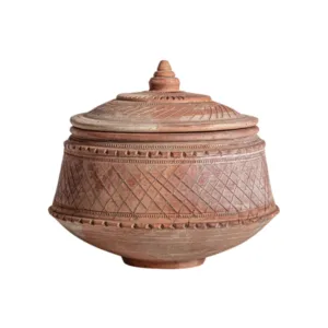 Tibor de terracota marrón claro