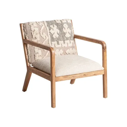 sillón de madera tapizado Greensburg