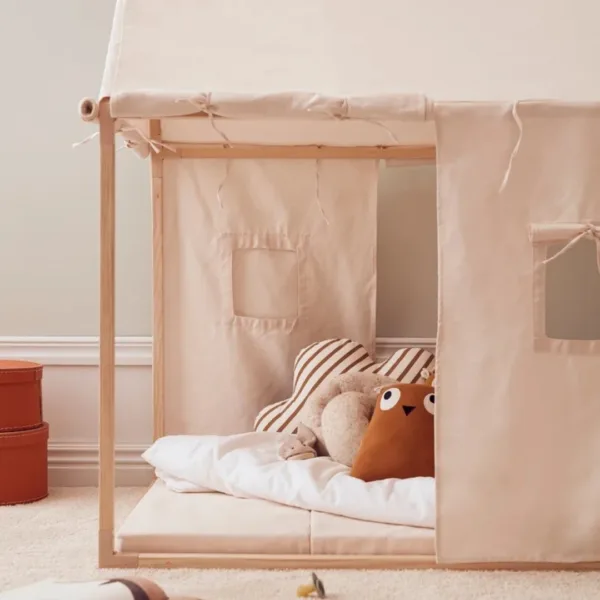 Casita de Juegos de Madera y Tela - Imagen 2