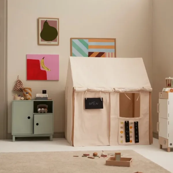 Casita de Juegos de Madera y Tela - Imagen 5