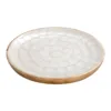 Plato nácar madera peq (6 uds)