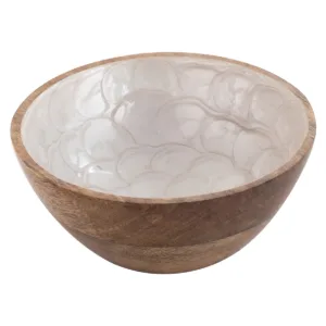 Cuenco nácar madera (6 uds)