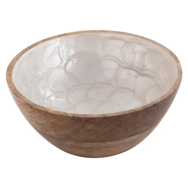 Cuenco nácar madera (6 uds)