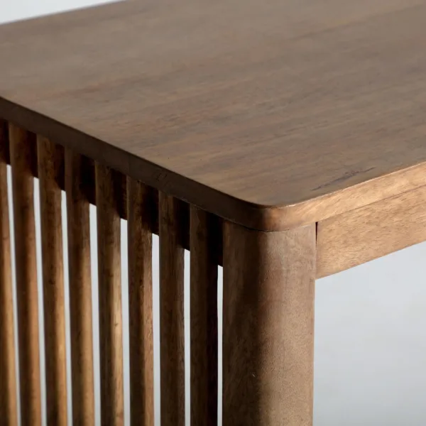 mesa de centro de madera de mango