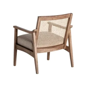 Sillón de madera y ratán natural Valhey | Calma Terra