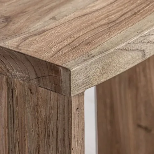 Reposapiés de madera de teca Lux