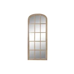 Espejo ventana decapé en madera de paulonia | Calma Terra