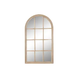 Espejo ventana decapé en madera natural 80 cm | Calma Terra