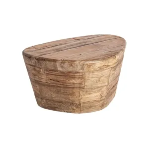Mesa de centro de madera de teka Lestans pequeña 60