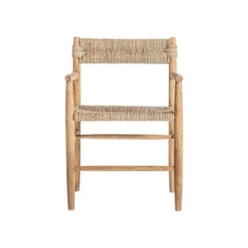 Sillón de teca y fibra Manhula