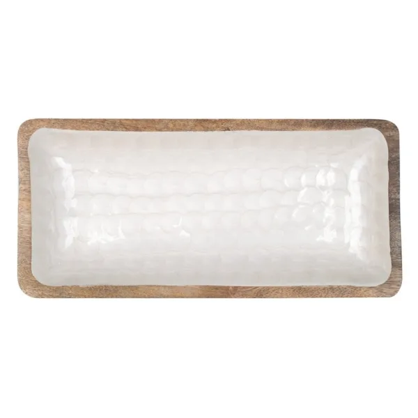 Bandeja de nácar y madera (2 uds) - Imagen 2