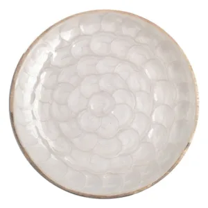 Plato nácar madera peq (6 uds)