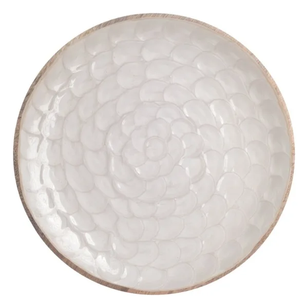 Plato nácar madera gr (4 uds) - Imagen 3