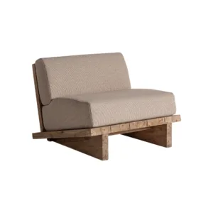 Sillón de exterior de teca reciclada