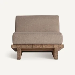 Sillón de exterior de teca reciclada