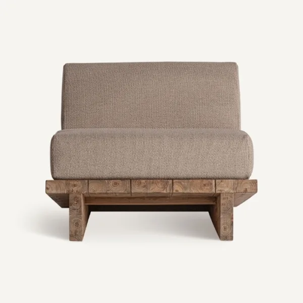 Sillón de exterior de teca reciclada Pure - Imagen 2