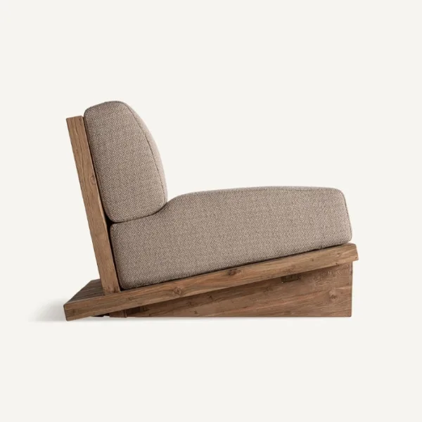 Sillón de exterior de teca reciclada Pure - Imagen 3