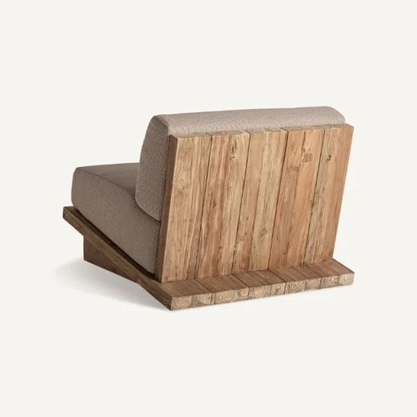 Sillón de exterior de teca reciclada Pure - Imagen 4