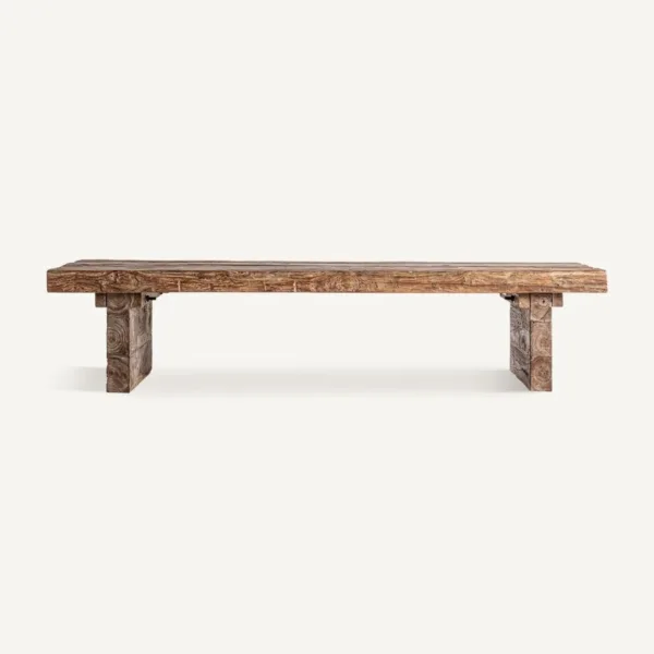 Mesa de centro de teca reciclada Nysted 150 cm - Imagen 2
