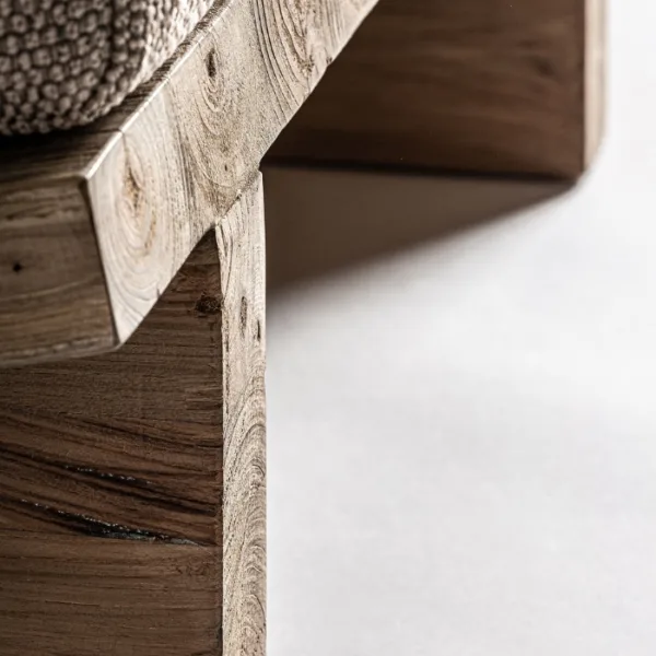 Sillón de exterior de teca reciclada Pure - Imagen 9