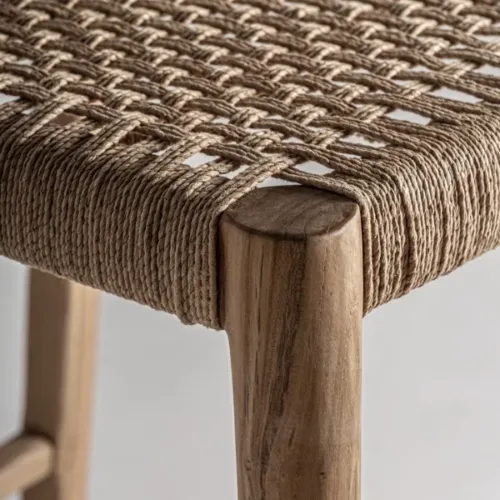 taburete de fibras naturales Caen