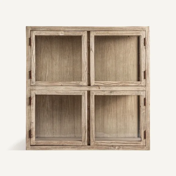 Vitrina de madera de olmo Masein 85 cm - Imagen 2