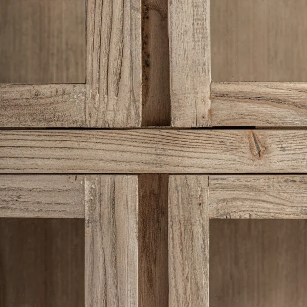 Vitrina de madera de olmo Masein 85 cm - Imagen 6