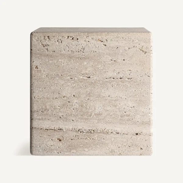 Mesa de centro en travertino 45 cm Rapolano - Imagen 3