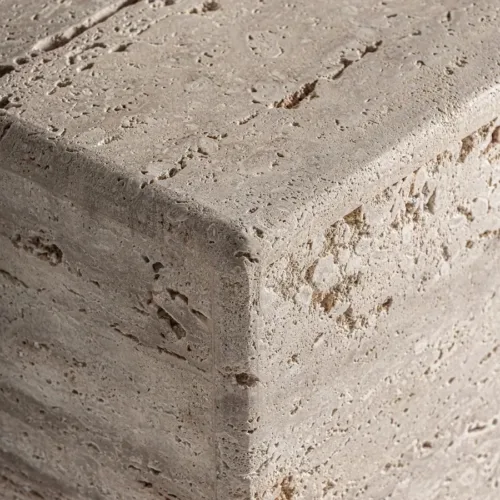 Mesa de centro mármol travertino natural