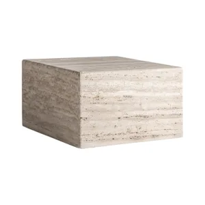 Mesa de centro en piedra travertino Rapolano 60 cm