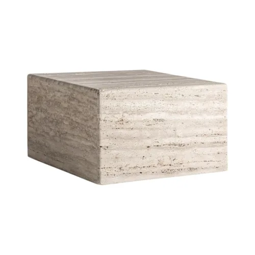 Mesa de centro en piedra travertino Rapolano 60 cm