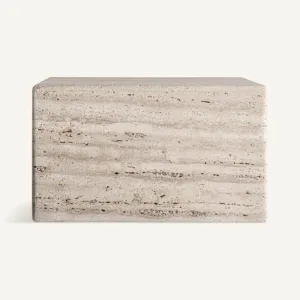 Mesa de centro en piedra travertino Rapolano 60 cm