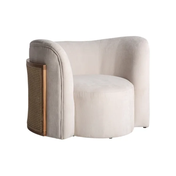 Sillón de ratán y madera Nyul