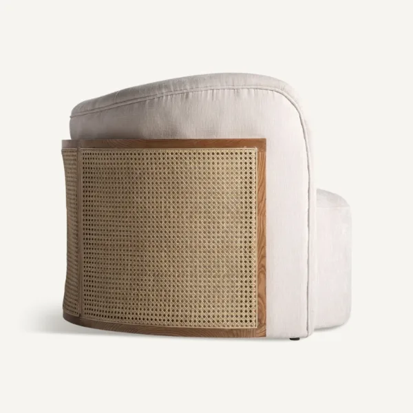 Sillón de ratán y madera Nyul - Imagen 3