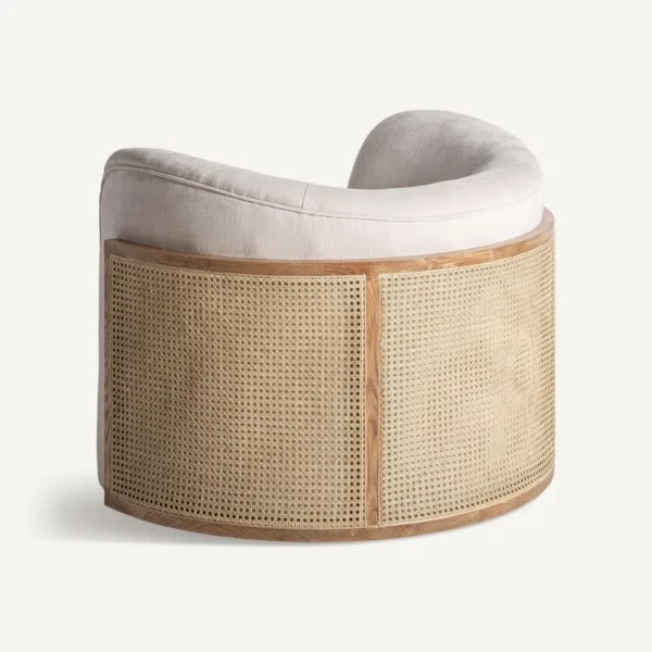 Sillón de ratán y madera Nyul - Imagen 4
