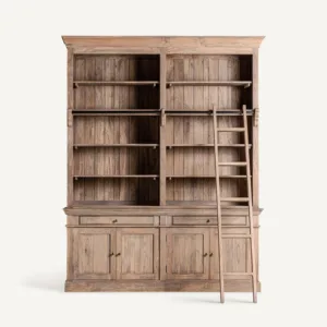 Librería de madera de mango Mandern