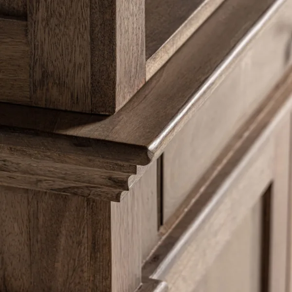 Librería de madera de mango Mandern 232 cm - Imagen 4