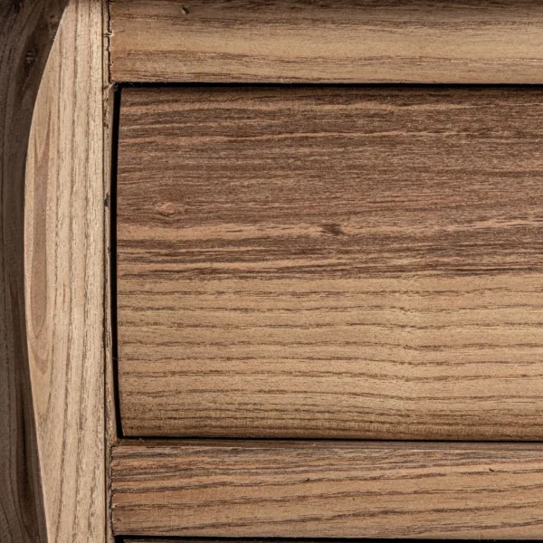 Mesita de noche de madera de olmo Brixton - Imagen 7