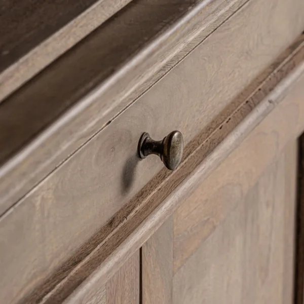 Librería de madera de mango Mandern 232 cm - Imagen 5