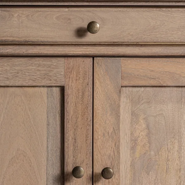 Librería de madera de mango Mandern 232 cm - Imagen 8