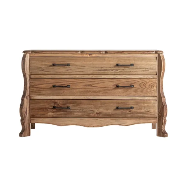 Cómoda de madera de olmo