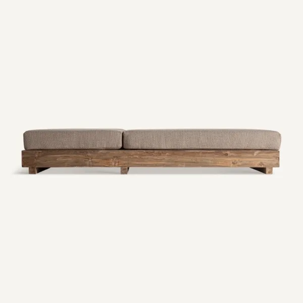 Tumbona doble de exterior de teca Pure - Imagen 5