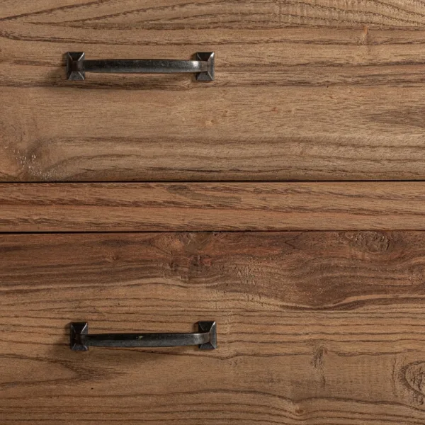 Cómoda de madera de olmo Brixton 130 cm - Imagen 7