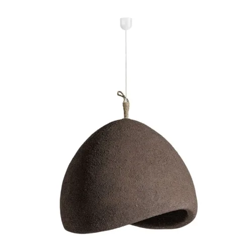 Lámpara de techo de resina marrón