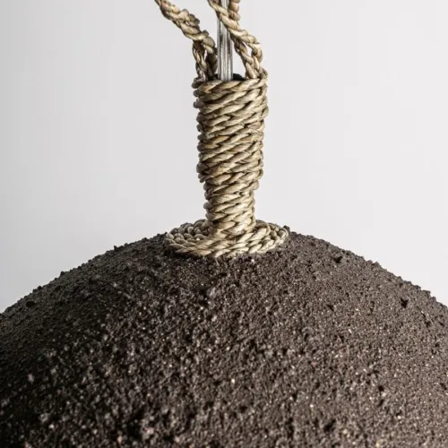 Lámpara de techo de resina marrón