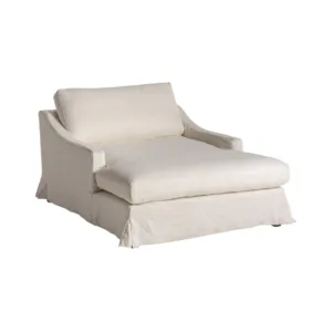 Chaise longue blanca de 2 plazas