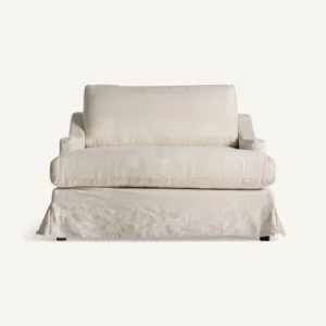 Chaise longue blanca de 2 plazas